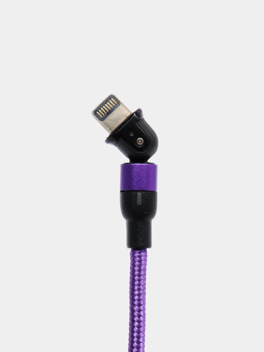 Фиолетовый usb Кабель для зарядки и передачи данных Charget 3.0 A (micro, Type C, Apple lightning)