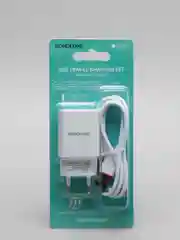 Белый зарядное сетевое устройство 2.1 А с кабелем micro-USB 1 м Borofone BA20A, зарядка на андроид