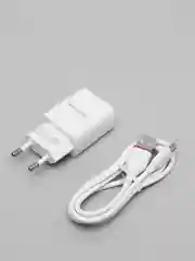 Белый зарядное сетевое устройство 2.1 А с кабелем micro-USB 1 м Borofone BA20A, зарядка на андроид