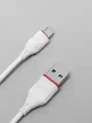 Белый зарядное сетевое устройство 2.1 А с кабелем micro-USB 1 м Borofone BA20A, зарядка на андроид