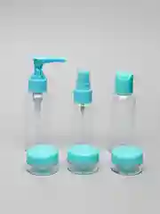 Голубой контейнеры и бутылочки для косметики ЮниLook, 6 предметов, набор дорожный