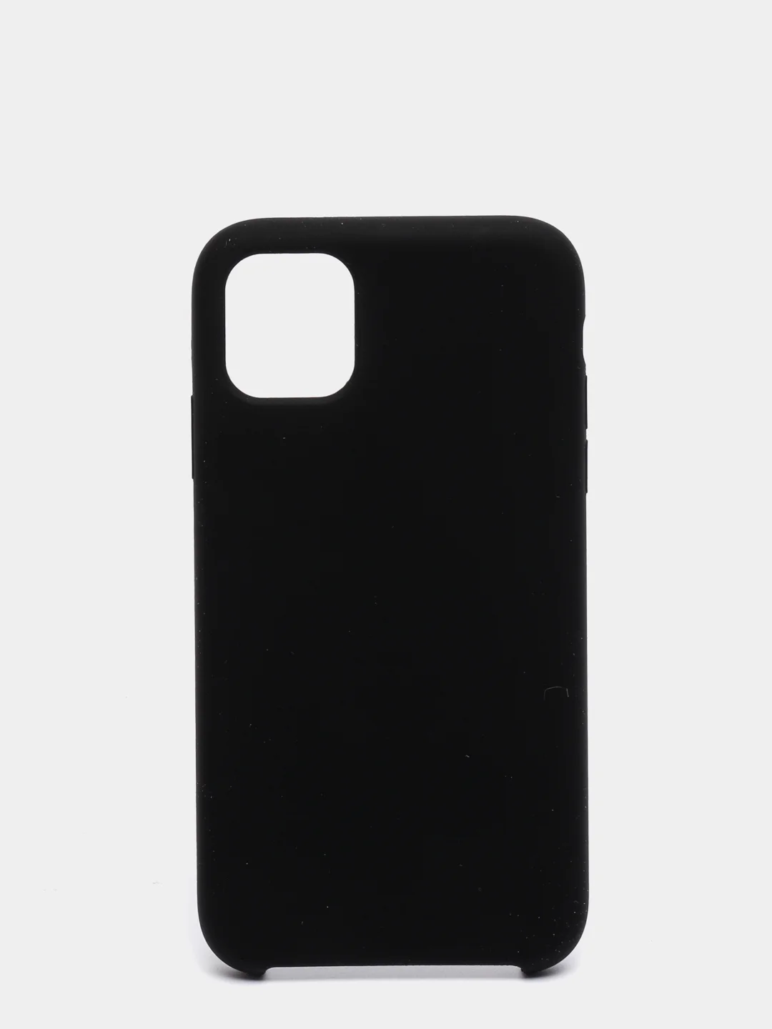 Черный чехол для iPhone 11 силиконовый, с логотипом