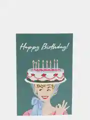 Открытка в крафтовом конверте, на день рождения "Happy Birthday"