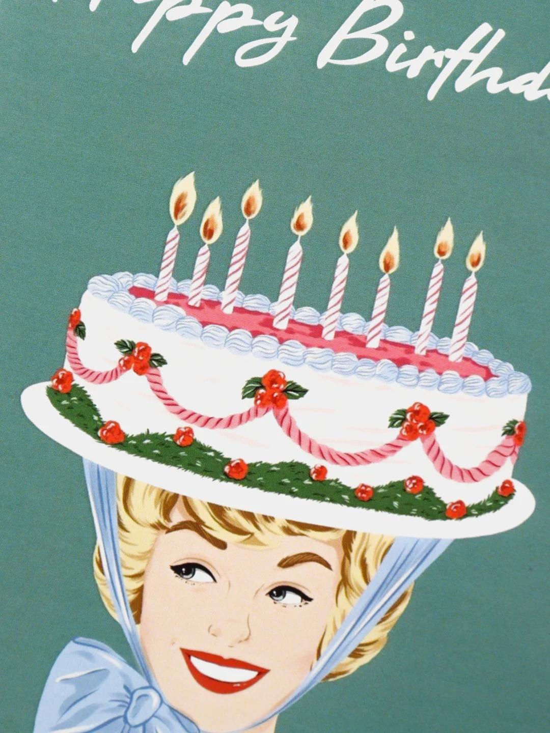 Открытка в крафтовом конверте, на день рождения "Happy Birthday"