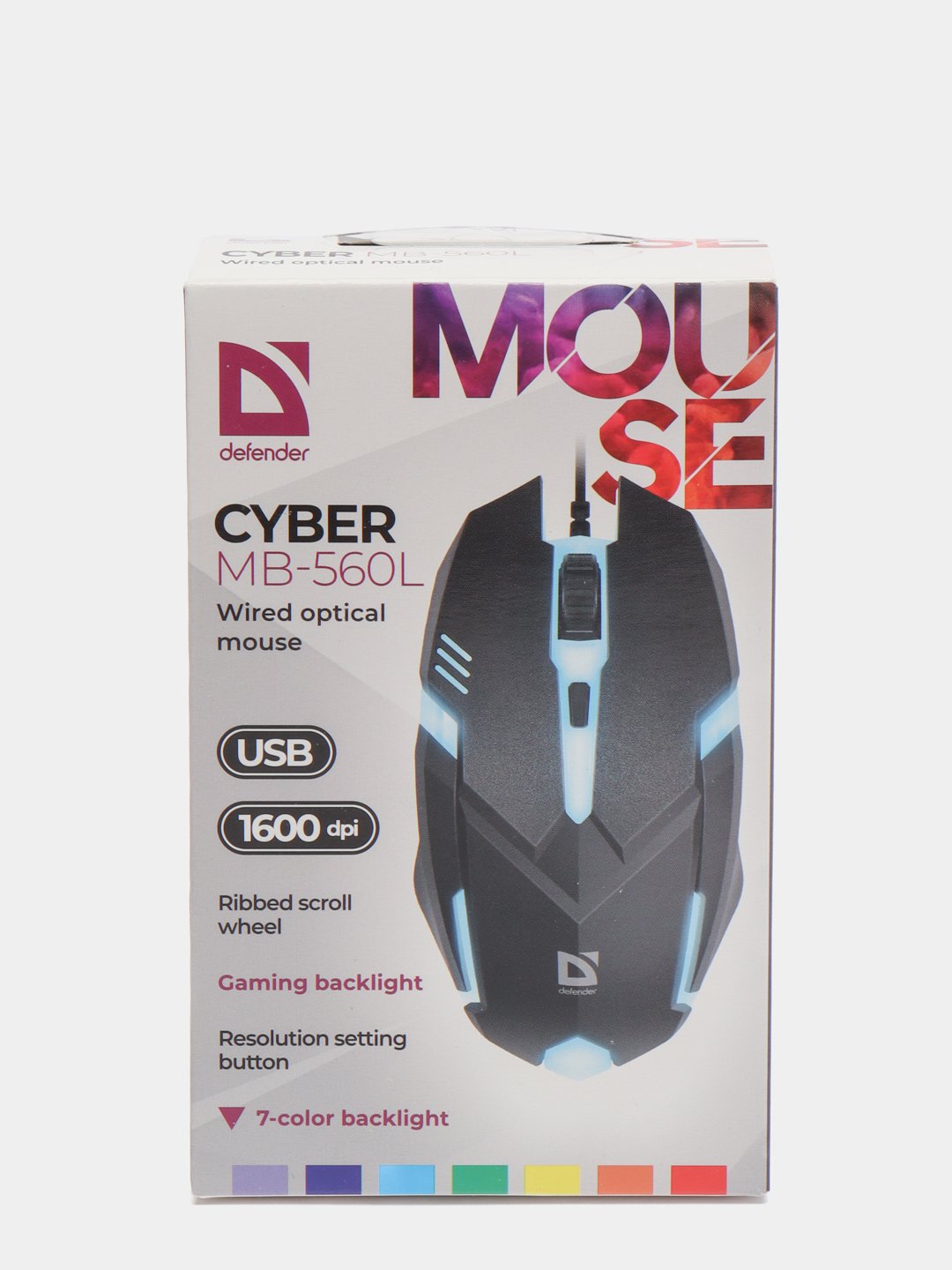 Подсветка мыши defender. Мышь проводная Defender Cyber MB-560l. Игровая мышь Defender Cyber MB-560l, черный. Мышь проводная Defender Cyber MB-560l, Black, оптическая, USB, RGB. Мышь Defender Cyber MB-560l 7 режимов.