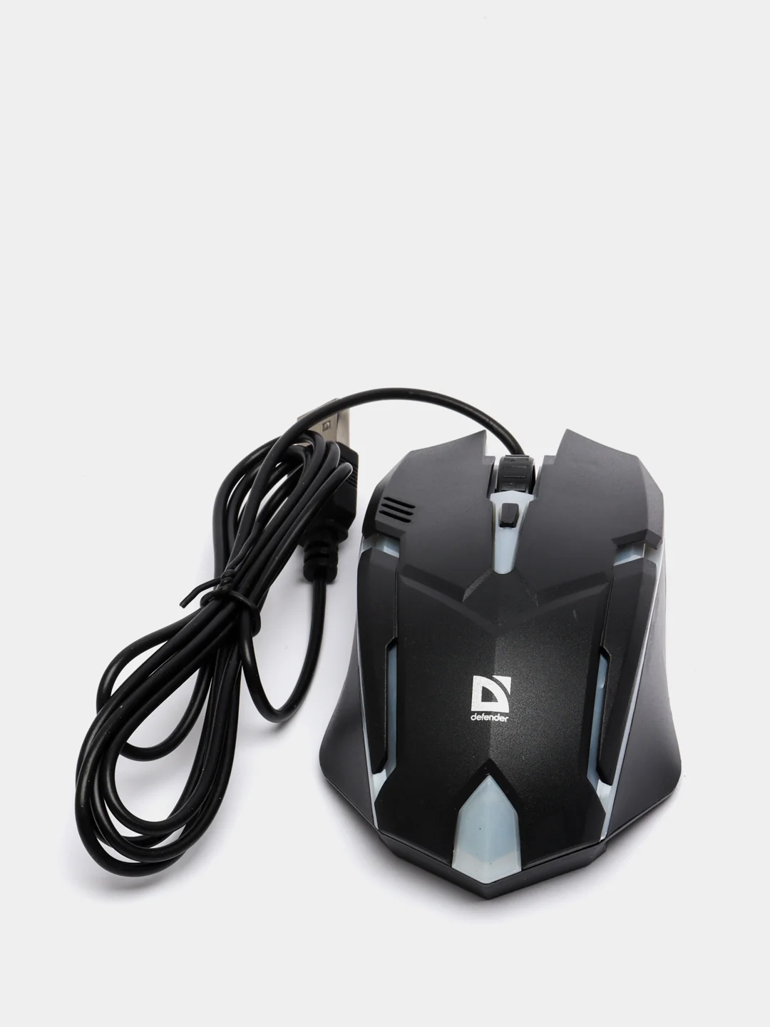 Черный мышь проводная с подсветкой Defender Cyber MB-560L