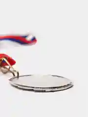 Медаль призовая, 2 место, серебро, 4,3 х 4,6 см