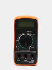 Желтый цифровой мультиметр XL830L с функцией прозвонки и подсветкой экрана