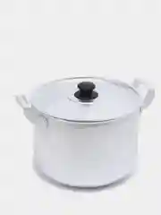 Кастрюля 8 л, алюминиевая, с металлической крышкой и двумя ручками, Калитва