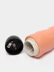 Бежевый вибратор фалоимитатор