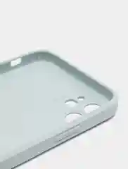 Голубой чехол для iPhone (Айфон) 11 со стеклянной панелью