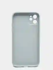 Голубой чехол для iPhone (Айфон) 11 со стеклянной панелью