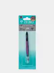 Пинцет диагональный для бровей Zebo Professional, скошенный