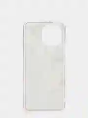 Серебряный чехол Xiaomi Mi 11, Сяоми Ми 11, силиконовый с мраморным рисунком и цветами