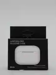 Белый силиконовый чехол для наушников AirPods Pro