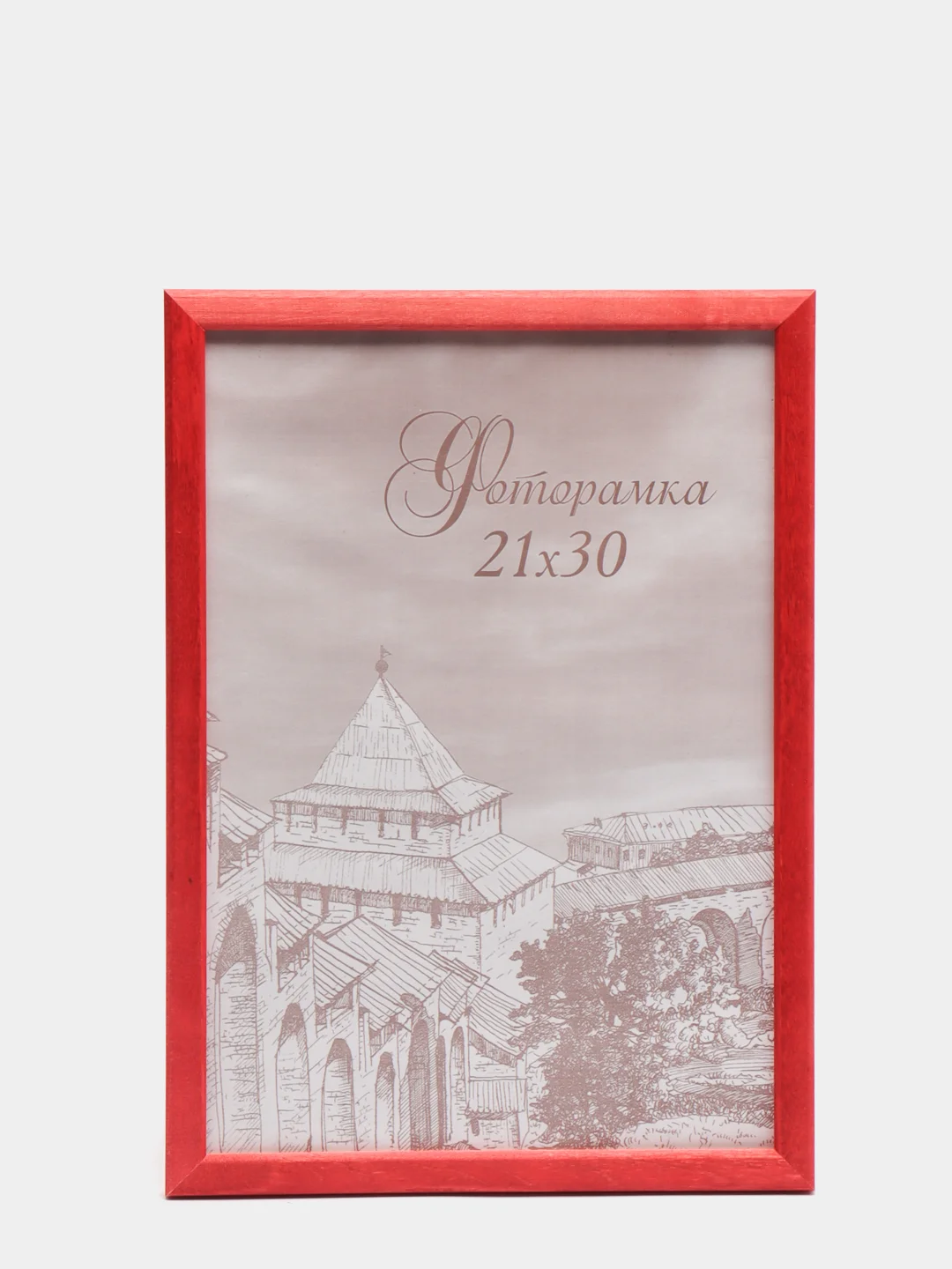 Алый фоторамка 10х15, 15х21 А5, 21х30 А4, разные цвета, дерево сосна, С14