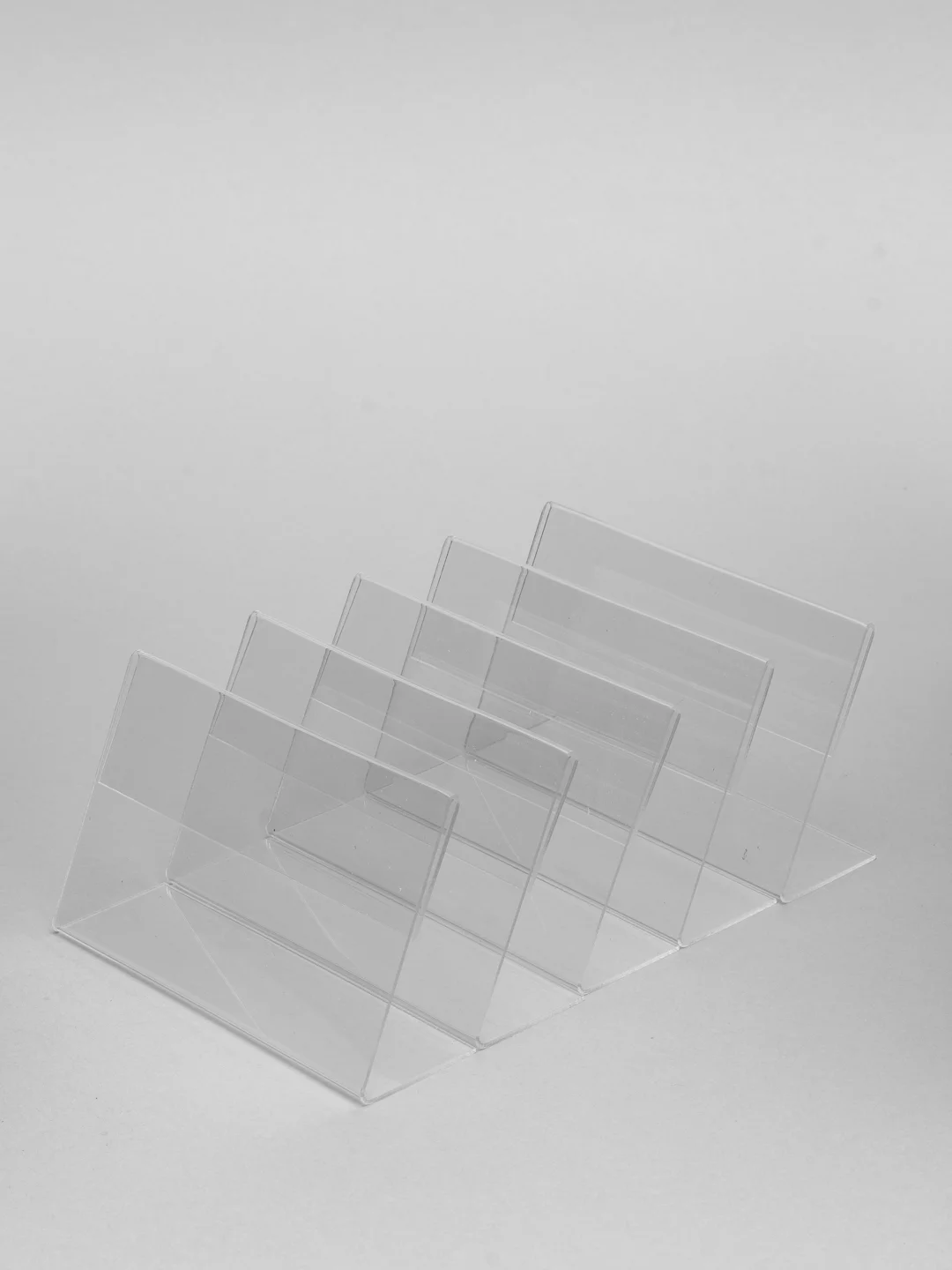 Держатели для ценников, 100х60 мм, КОМПЛЕКТ 5 шт., оргстекло, BRAUBERG