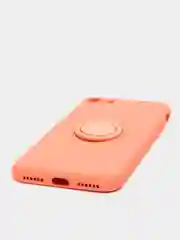 Оранжевый чехол силиконовый с кольцом на iPhone 6 Plus / 6S Plus