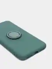 Зеленый чехол силиконовый с кольцом на iPhone 6 Plus / 6S Plus