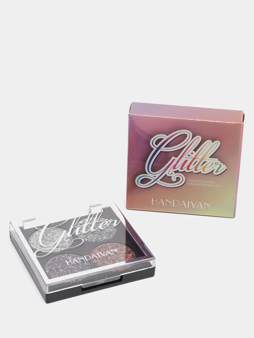 Черный тени - глиттер для макияжа Handaiyan Glitter Eye Shadow