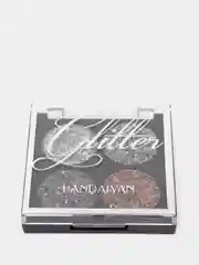 Черный тени - глиттер для макияжа Handaiyan Glitter Eye Shadow