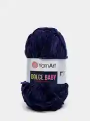 Темно-синий пряжа плюшевая YarnArt "Dolce Baby", 100% микрополиэстер, 50 г, 85 м