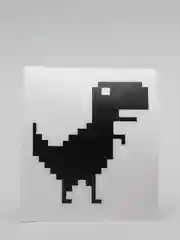 Черный наклейка на любую поверхность T-Rex "Динозавр Тирекс", без фона