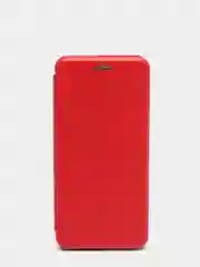 Красный чехол-книжка с визитницей для Realme C21 полная защита телефона, с отделом для карт