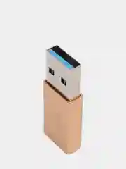 Золотой адаптер переходник usb type-c на usb 3.0 otg