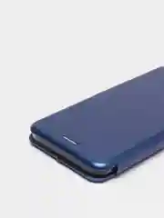 Темно-синий чехол-книжка с визитницей для Realme C11 (2021), C20, полная защита с отделом для карточки