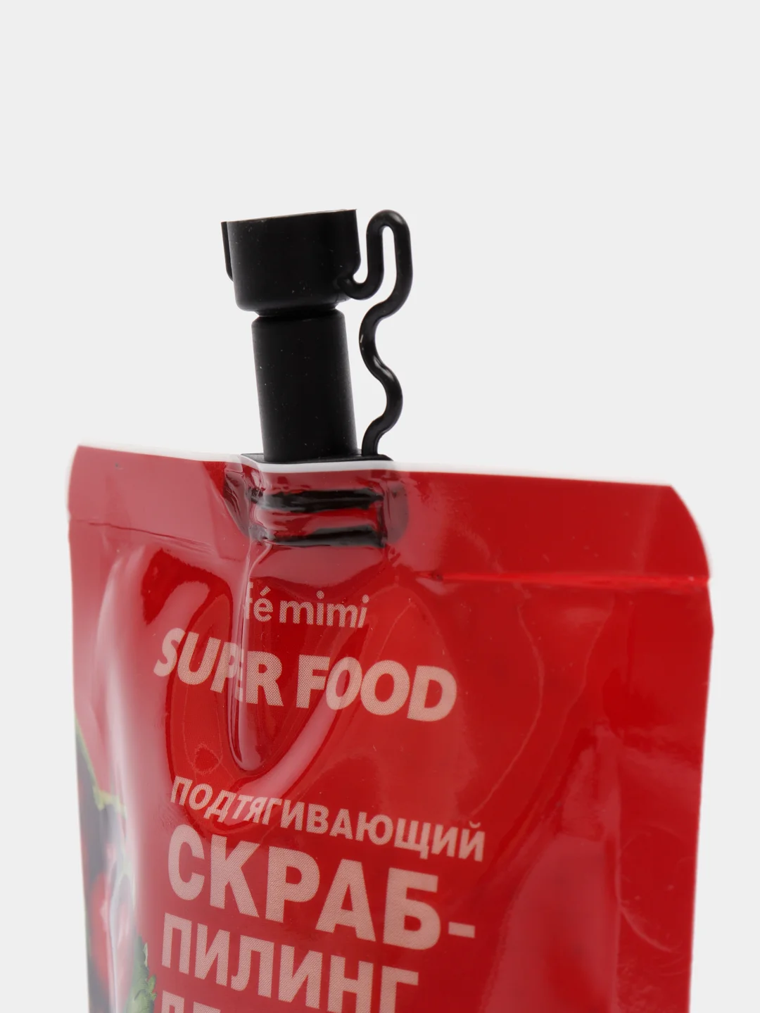 Подтягивающий скраб-пилинг для лица, декольте Cafe Mimi, клюква и кориандр, 100 мл