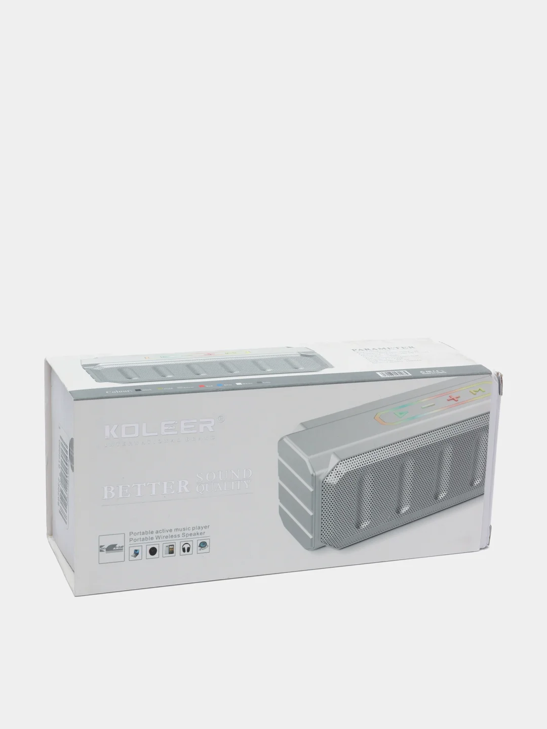 Черный колонка беспроводная KOLEER S813, портативная колонка, блютус колонка, bluetooth колонка