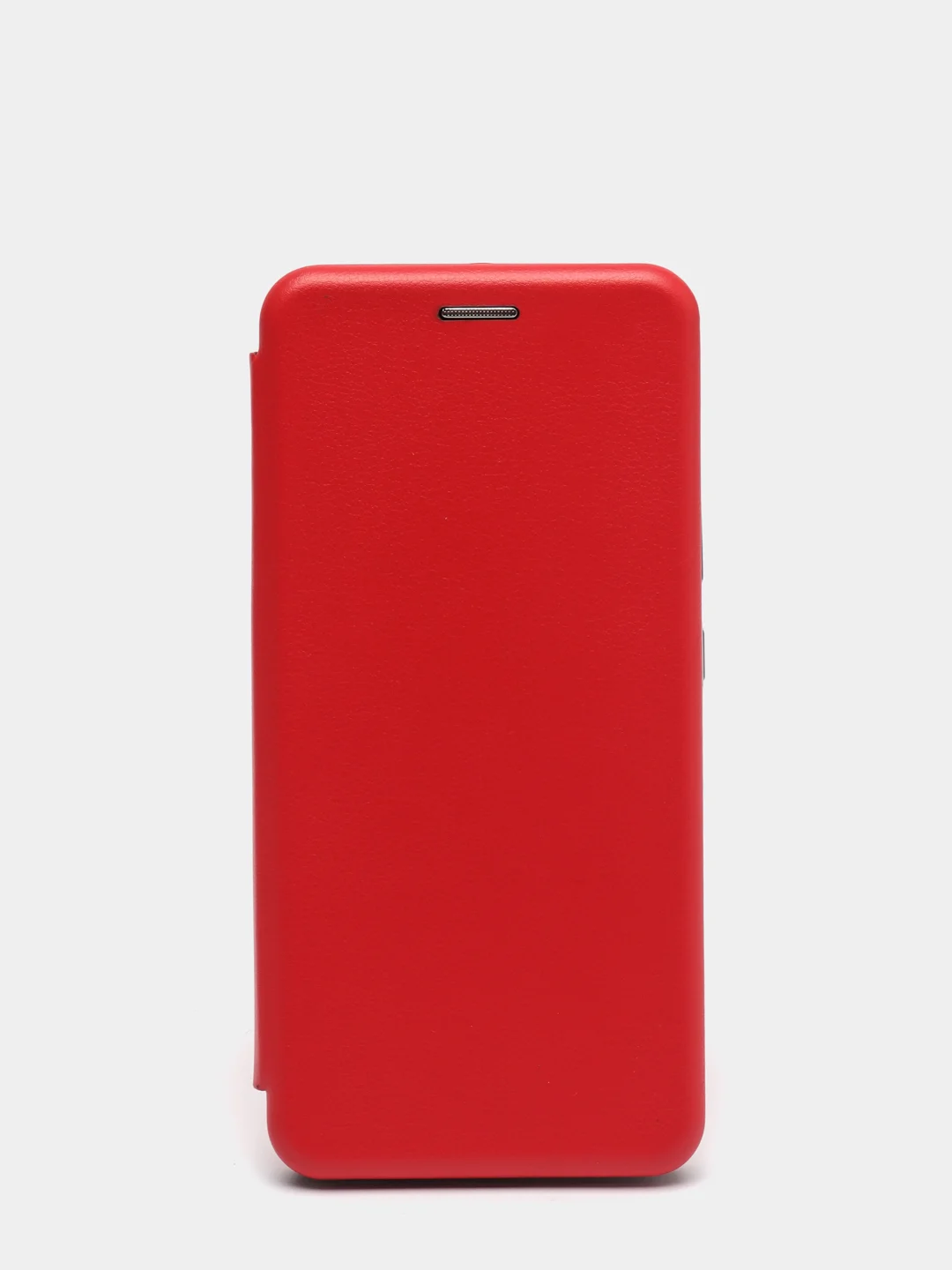 Красный чехол-книжка с визитницей для Realme C11 (2021), C20, полная защита с отделом для карточки