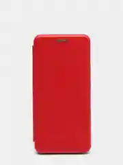 Красный чехол-книжка с визитницей для Realme C11 (2021), C20, полная защита с отделом для карточки
