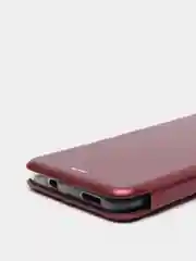 Багровый чехол книжка Xiaomi Redmi Note 10, Note 10S, Poco M5S (Сяоми Редми Нот 10, Поко М5С)