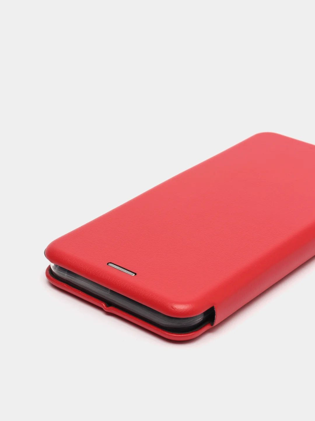Красный чехол-книжка с визитницей для Realme C12