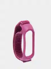 Пурпурный ремешок нейлоновый для Xiaomi mi band 4/5/6/7, на липучке, Сяоми ми банд