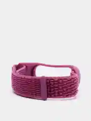 Пурпурный ремешок нейлоновый для Xiaomi mi band 4/5/6/7, на липучке, Сяоми ми банд