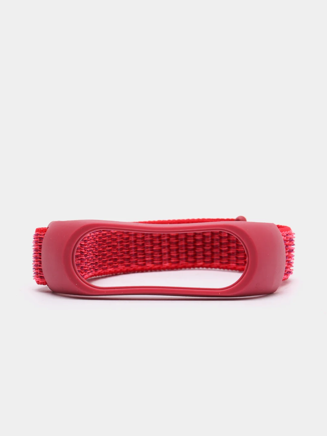 Красный ремешок нейлоновый для Xiaomi mi band 4/5/6/7, на липучке, Сяоми ми банд