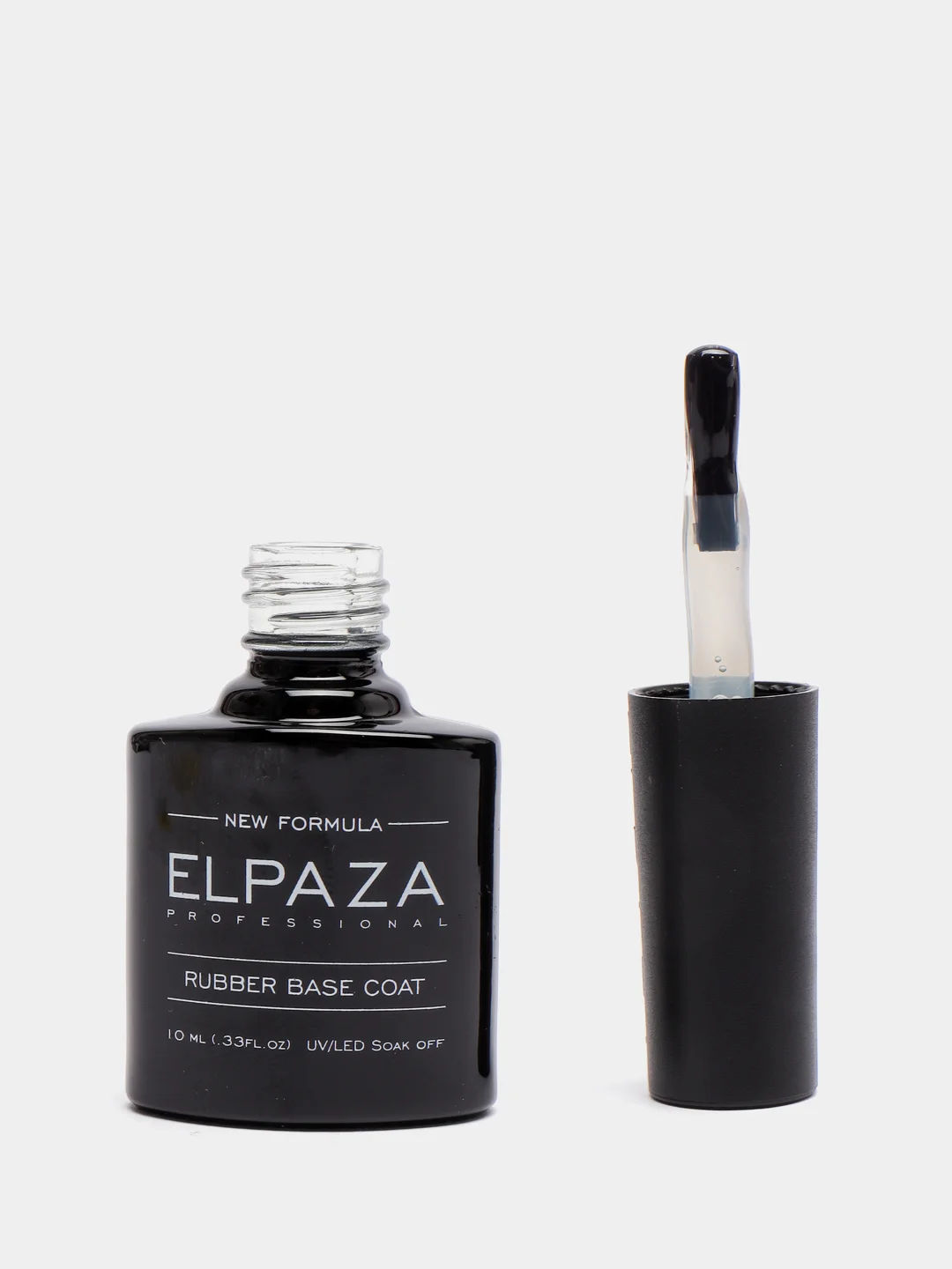 ELPAZA набор: гель-лак Rubber Base Coat, 10 мл, No Wipe Top Coat, 10 мл