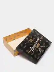 Черный складная коробка "Для семьи", с крышкой, 21 х 15 х 5,7 см