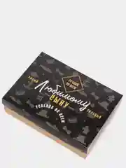 Черный складная коробка "Для семьи", с крышкой, 21 х 15 х 5,7 см