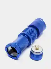 Синий фонарь светодиодный ручной CREE-Q5 приближаемый с зумом (Zoom) с возможностью фокусировки