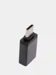 Черный адаптер переходник usb type c на otg usb