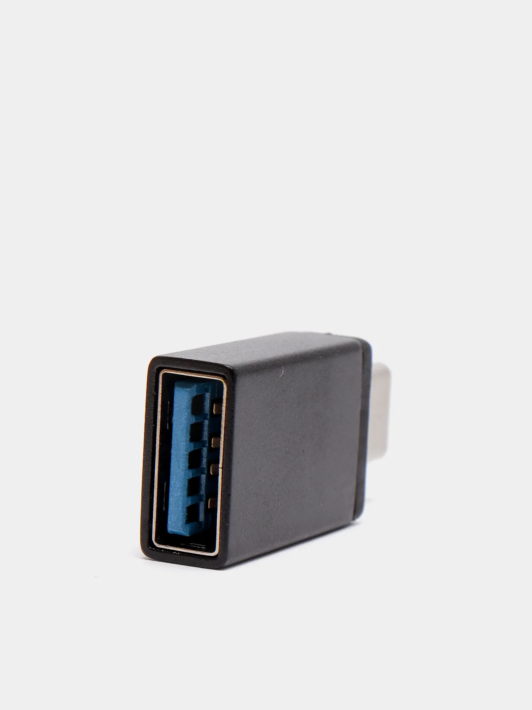 Черный адаптер переходник usb type c на otg usb