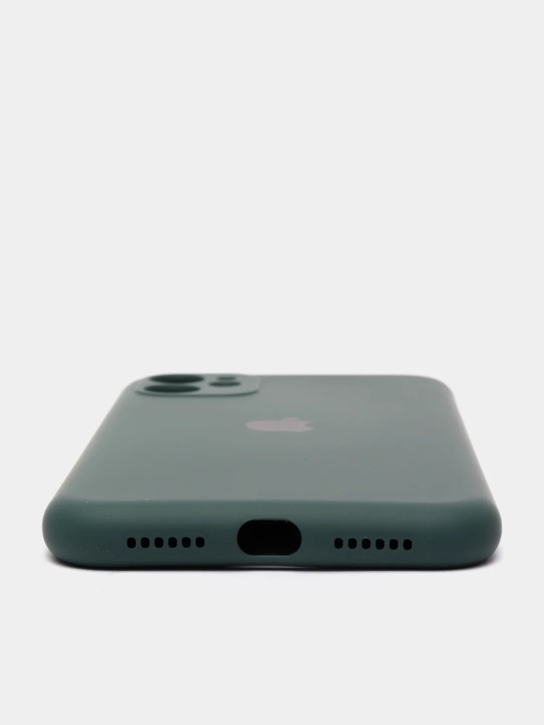 Зеленый чехол на iPhone 11, 13, 12, XR, Pro, Max, Mini, бархатный