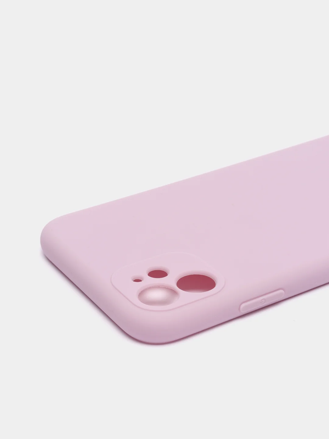 Лавандовый чехол iPhone 11 силиконовый с защитой камеры противоударный ( Айфон 11 )