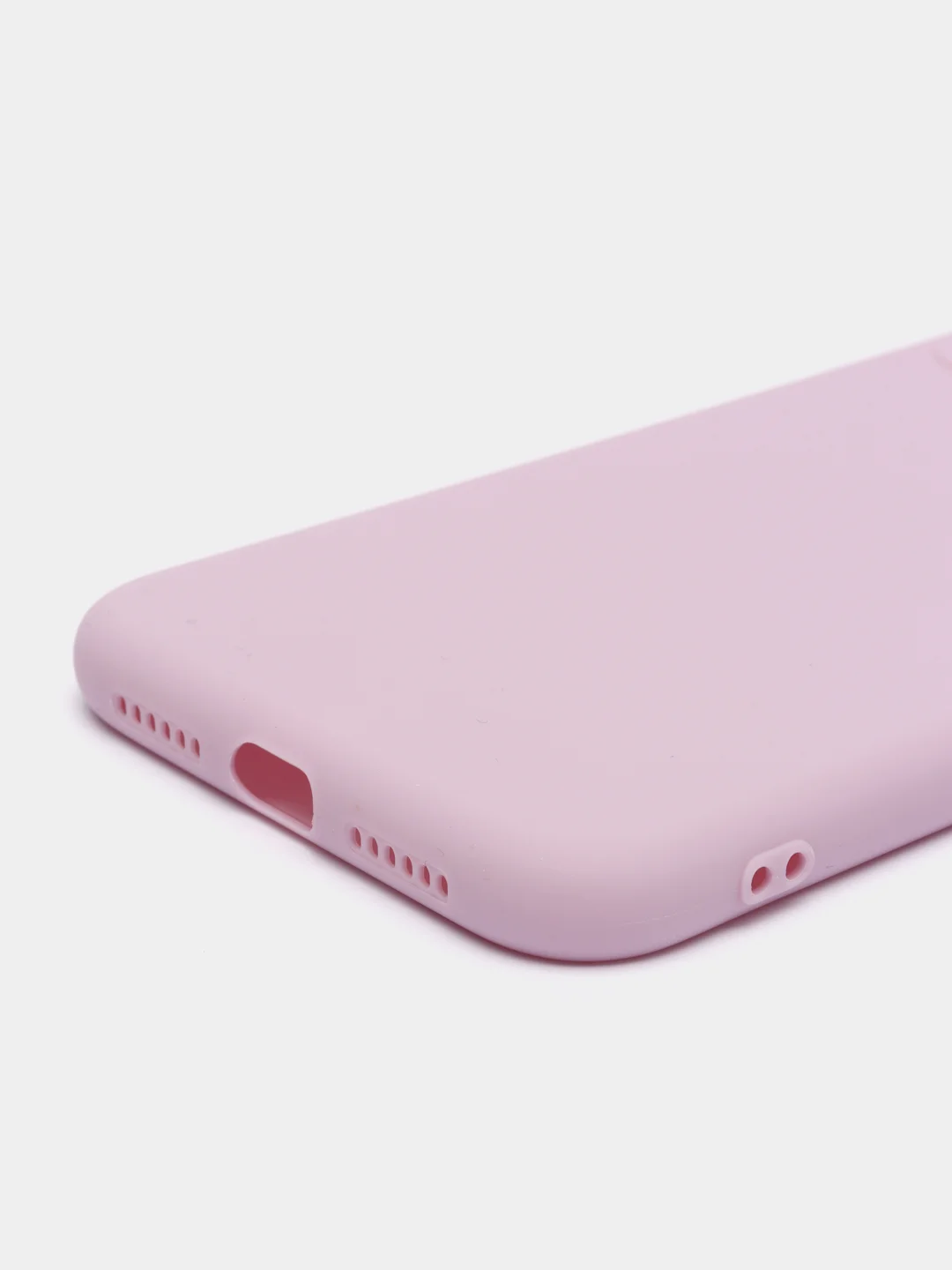 Лавандовый чехол iPhone 11 силиконовый с защитой камеры противоударный ( Айфон 11 )