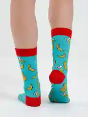 Карамельный высокие носки с принтом хлопковые мужские, женские