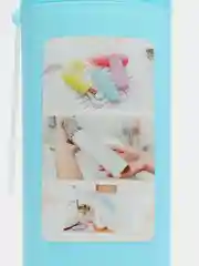 Голубой футляр для зубной щетки / Дорожный футляр для щетки и пасты